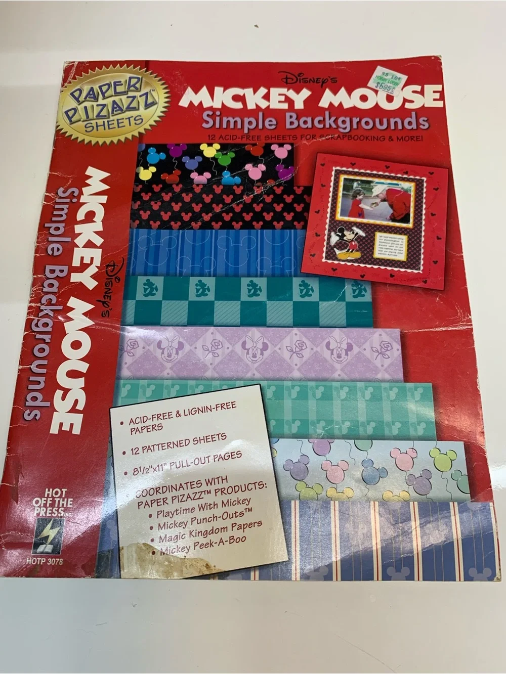 DISNEY SCRAPBOOK LOT 18 pc Paper Stickers NIP